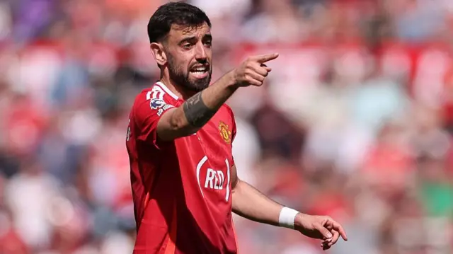 Bruno Fernandes during the Premier League match between Manchester United FC and West Ham United FC at Old Trafford