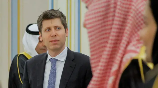 Sam Altman inside the Saudi Royal Court