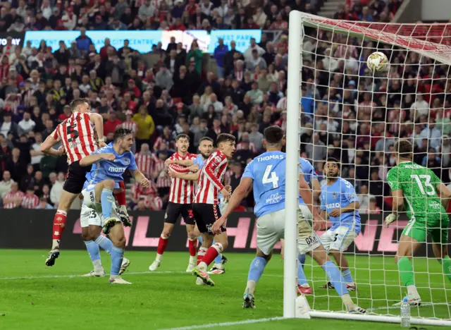 Sunderland's Daniel Ballard scores