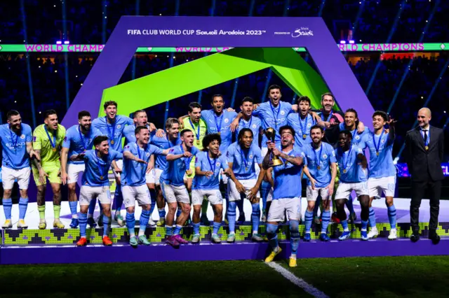 Manchester City win the Club World Cup last season