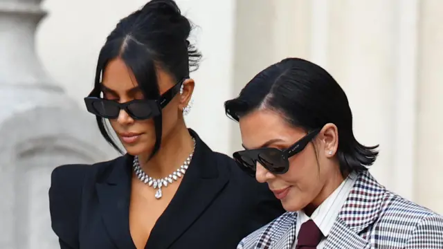 Kardashian and her mother Kris Jenner leave the court building