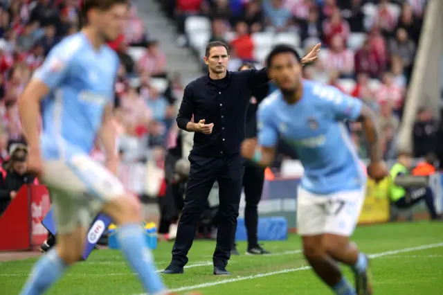 Coventry City head coach Frank Lampard during the Sky Bet Championship play off semi final, second leg match at the Stadium of Light