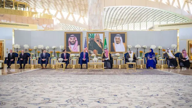 Donald Trump meets leaders in Saudi Arabia