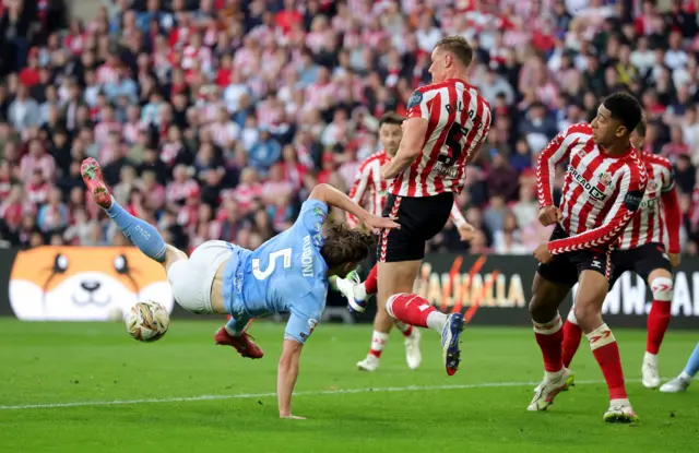Coventry City's Jack Rudoni misses an attempt at goal