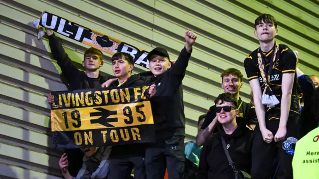 Livingston fans celebrate