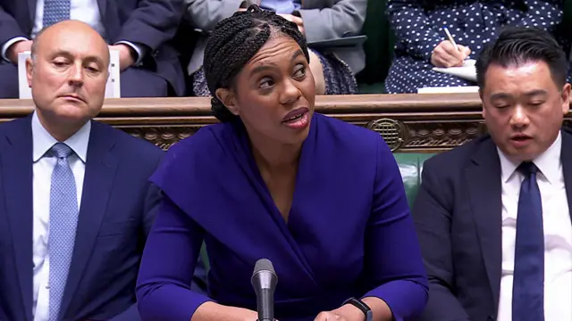Badenoch speaks at the despatch box