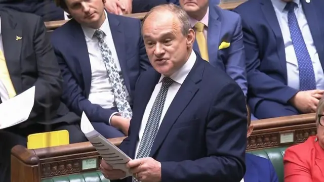 Davey speaks in the House of Commons