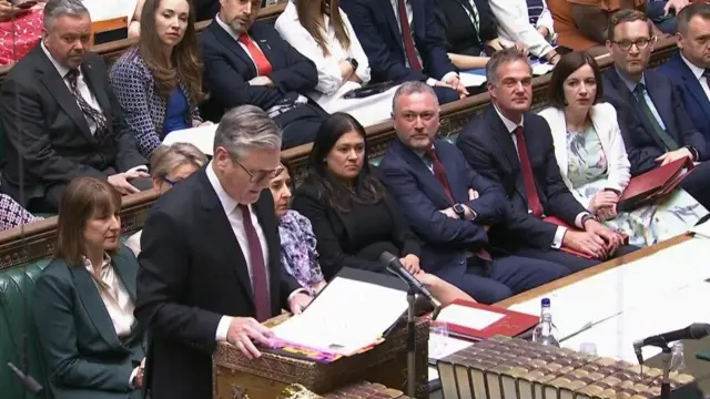 Starmer speaks in the House of Commons