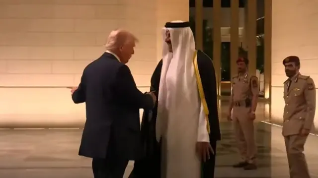 Trump and Qatari Emir