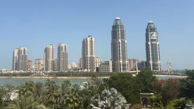 The Doha skyline