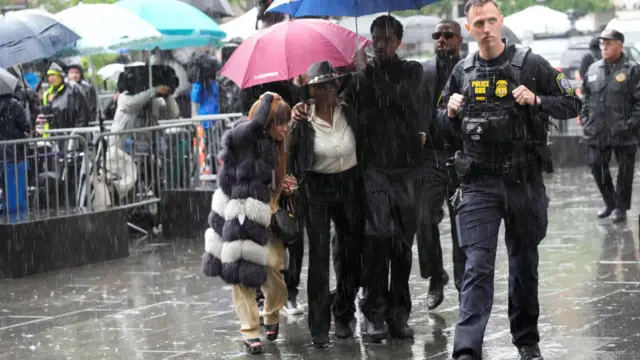 Family members of Sean "Diddy" Combs arrive at court for Sean "Diddy" Combs' sex trafficking and racketeering conspiracy trial at U.S. court in Manhattan, in New York City,