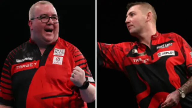Stephen Bunting (left) and Nathan Aspinall (right)