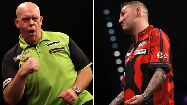 Van Gerwen and Aspinall