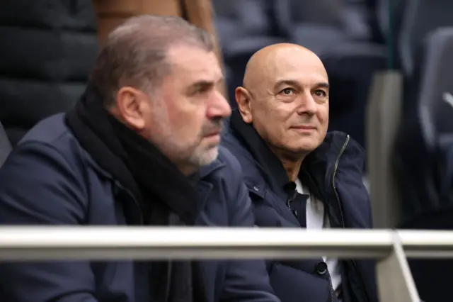 Ange Postecoglou and Daniel Levy