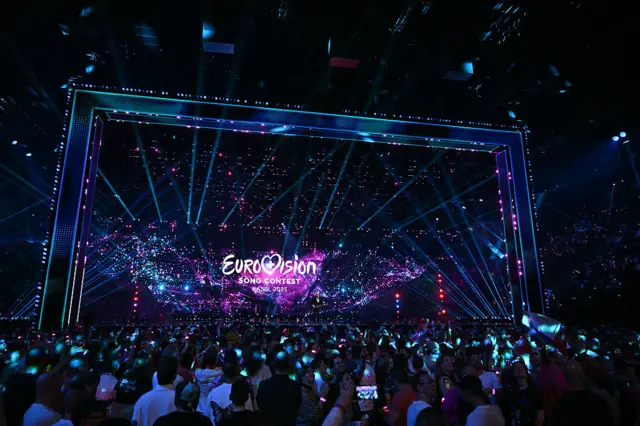 A shot of the Eurovision stage