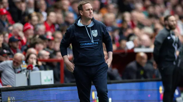 Mike Dodds on the touchline