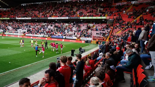 Charlton fans in the ground