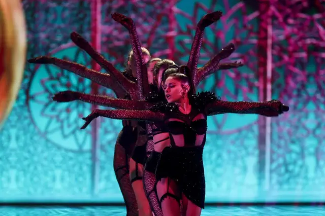 Efendi performs at the 2021 Eurovision Song Contest