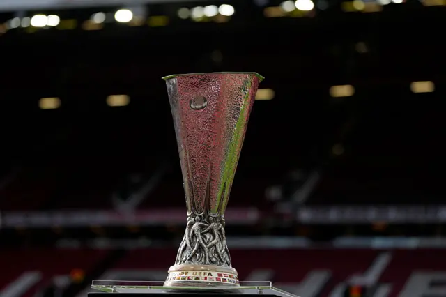 Europa League trophy on display