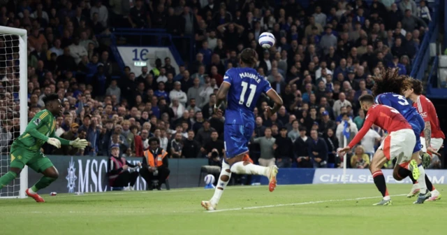 Chelsea's Marc Cucurella scores their first goal