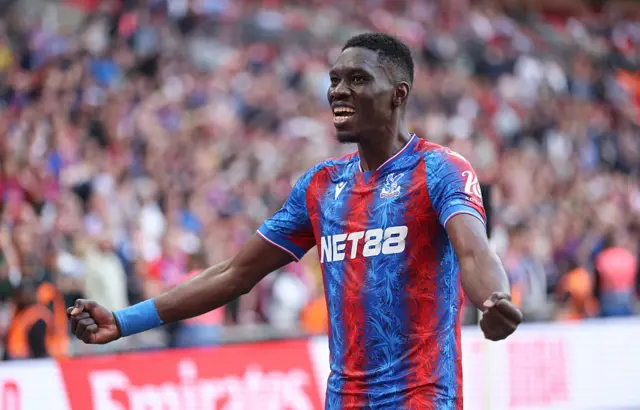 Ismaila Sarr celebrates his semi-final goal