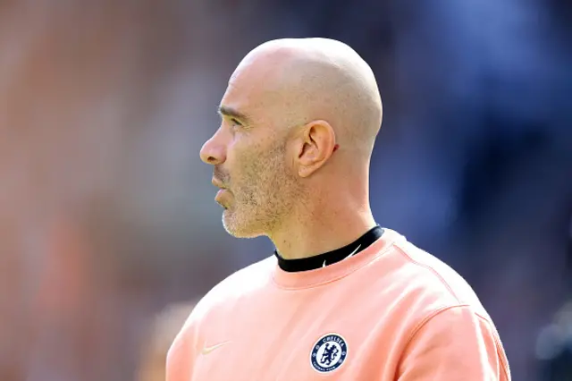 Enzo Maresca looks on