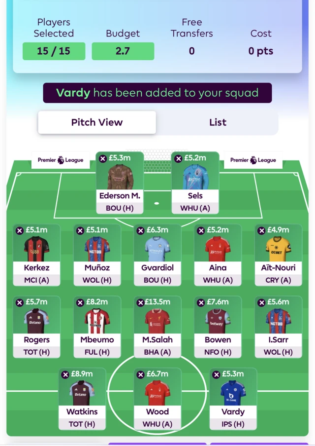 FPL team