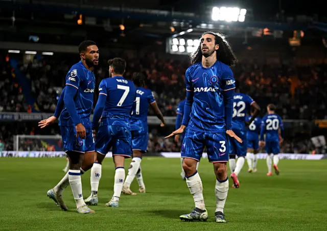 Marc Cucurella of Chelsea celebrates