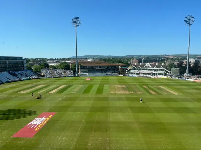 Taunton during the tea break