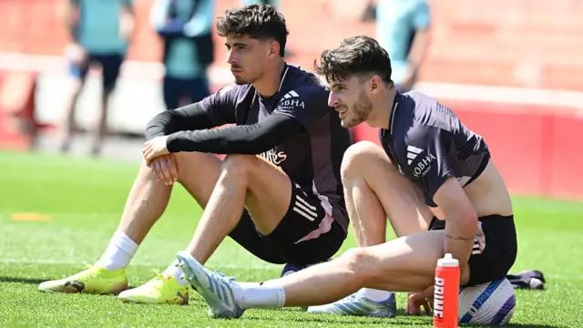 Kai Havertz and Declan Rice