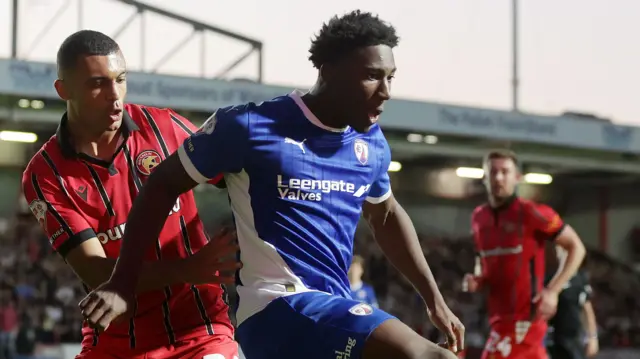 Bim Pepple of Chesterfield and David Okagbue of Walsall