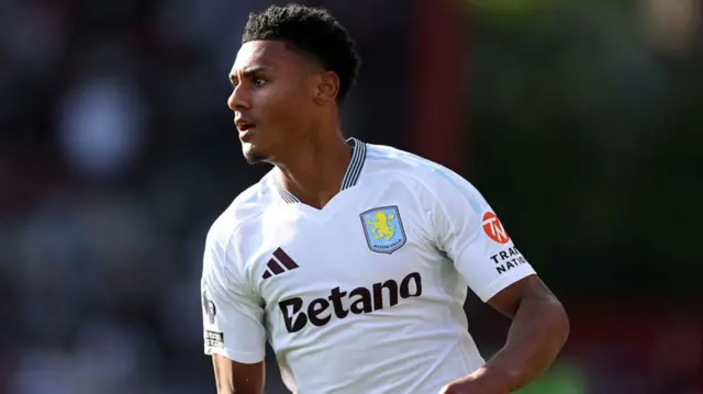 Watkins in action for Villa.