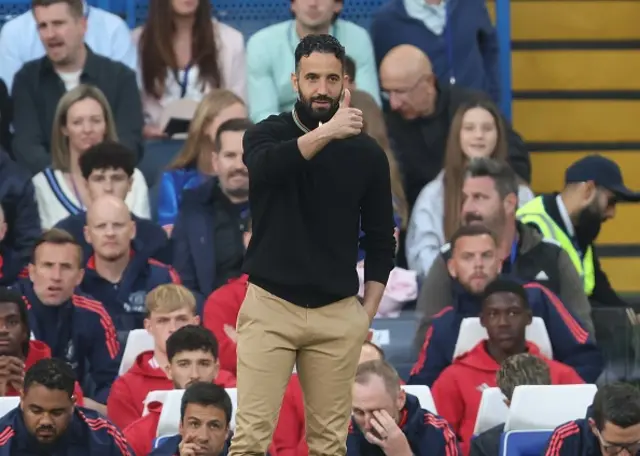 Ruben Amorim Manager of Manchester United thumbs up