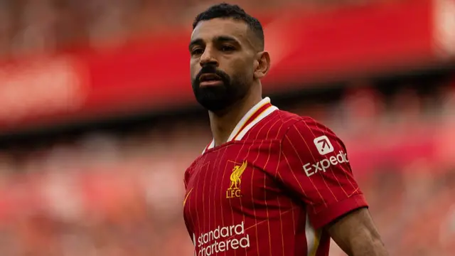 Salah in action for Liverpool
