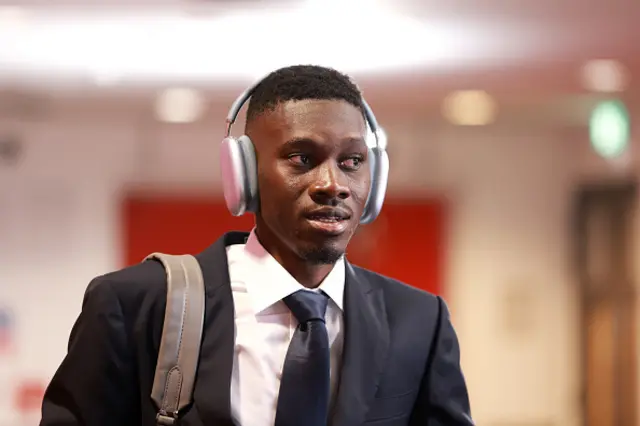 Ismaila Sarr looks on