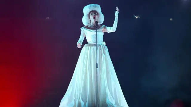 2024 Eurovision Song Contest Winner Nemo performs during the Grand Final of the 2025