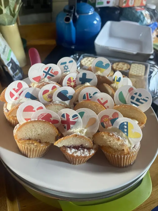 Eurovision cupcakes