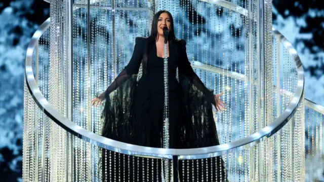 Yuval Raphael, representing Israel, performs