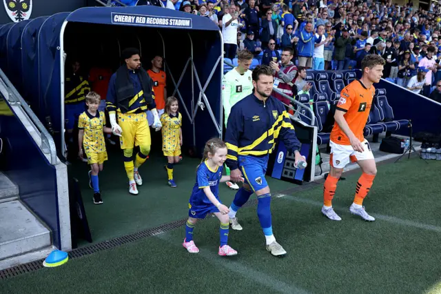 AFC Wimbledon and Notts County take to the pitch at Plough Lane
