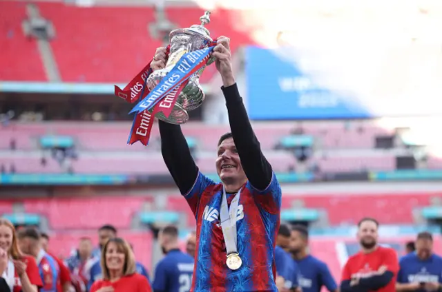 Crystal Palace Manager / Head Coach Oliver Glasner celebrates