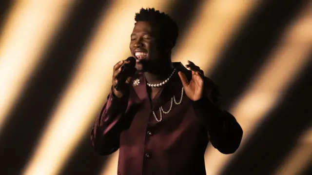 Netherland's Claude performs the song 'C'est la vie' during the first semi-final of the 69th Eurovision Song Contest (ESC) in Basel, Switzerland, 13 May 2025.