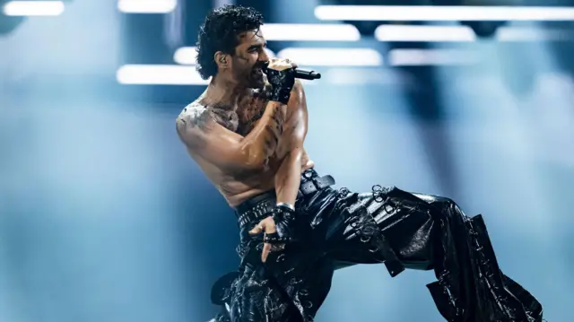 Armenia's Parg performs the song "Survivor" during the second semi-final of the 69th Eurovision Song Contest (ESC) in Basel, Switzerland, 15 May 2025