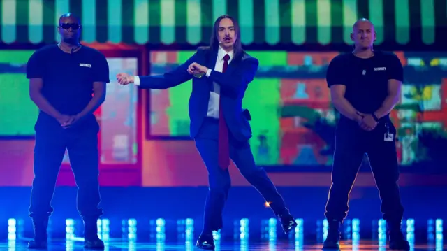 Tommy Cash, representing Estonia, performs "Espresso Macchiato"
