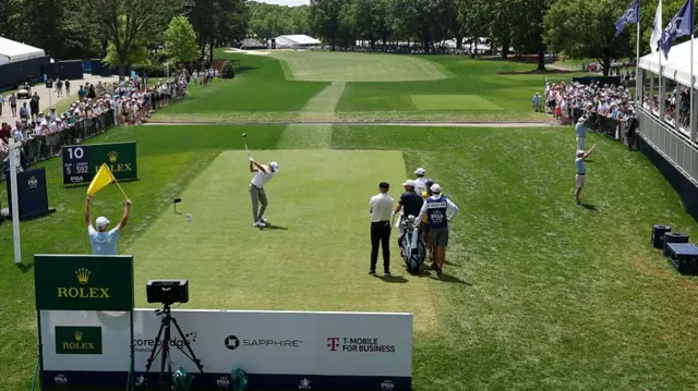 A view of the 10th tee