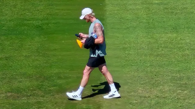 The England Test captain Ben Stokes in his training gear