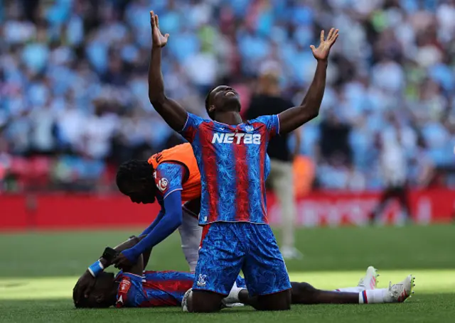 Crystal Palace players celebrate