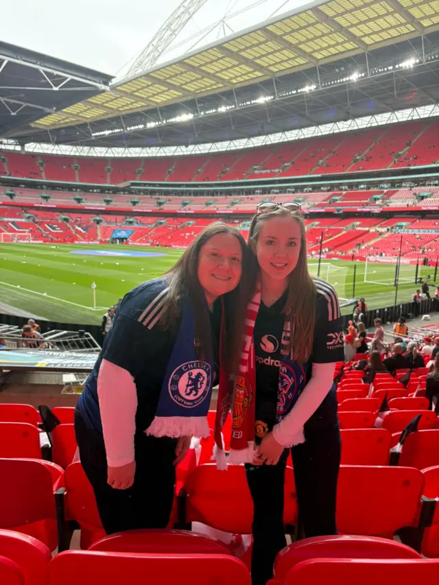 Manchester United fans at Wembley