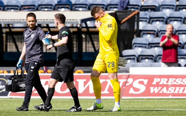 Clark was replaced with injury in the first half