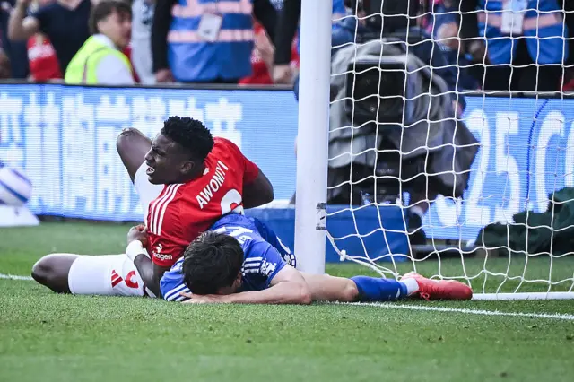 Taiwo Awoniyi post collision