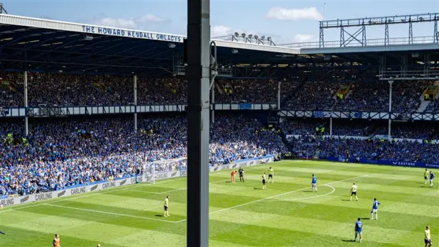 Pillar in Goodison Park
